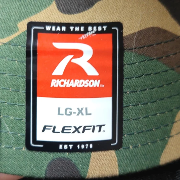 NRA Green Camouflage M81 FLEXFIT MESH CAP LG/XL - Picture 3 of 3